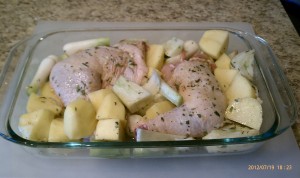 Ready for the oven