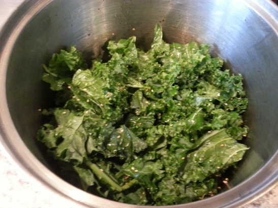 coating the kale